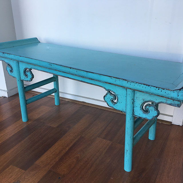 BENCH, Timber - Chinese/Asian Light Blue